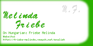 melinda friebe business card